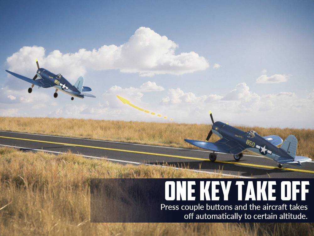 VOLANTEXRC ブラシレス RC 飛行機コルセア F4U - 500 ミリメートルリモートコントロール飛行機 RTF