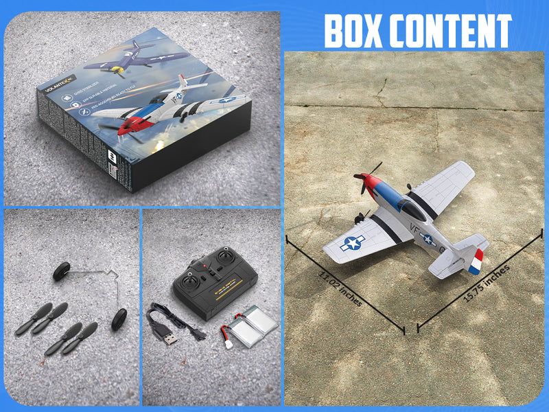 VOLANTEXRC P51 (RTF) 3CH 400mm 初心者向け (15.7インチ) 76207