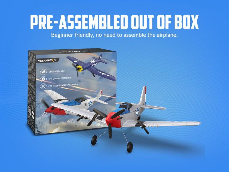 VOLANTEXRC P51 (RTF) 3CH 400mm 初心者向け (15.7インチ) 76207