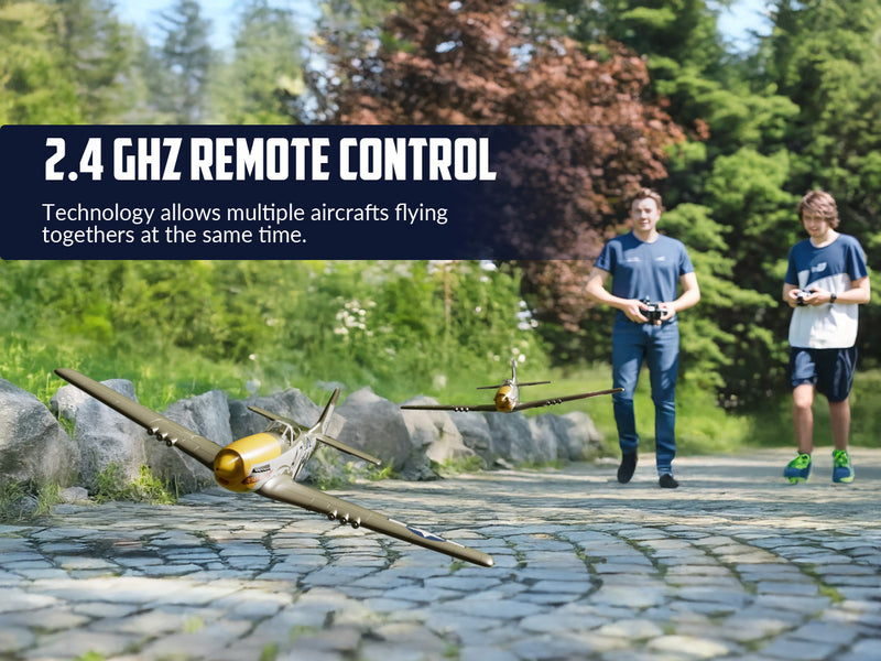 volantexrc 500mmマスタングP51ジャイロスタビライザー76802を備えたブラシレス