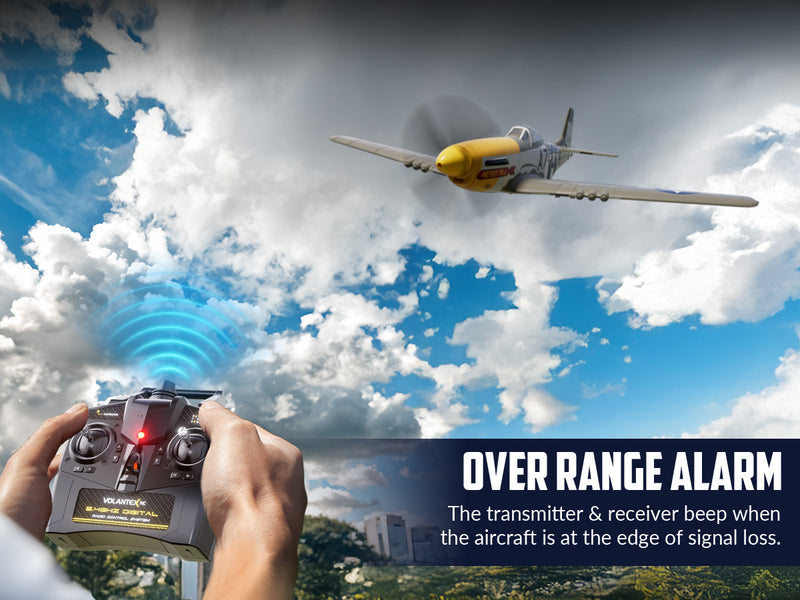 volantexrc 500mmマスタングP51ジャイロスタビライザー76802を備えたブラシレス