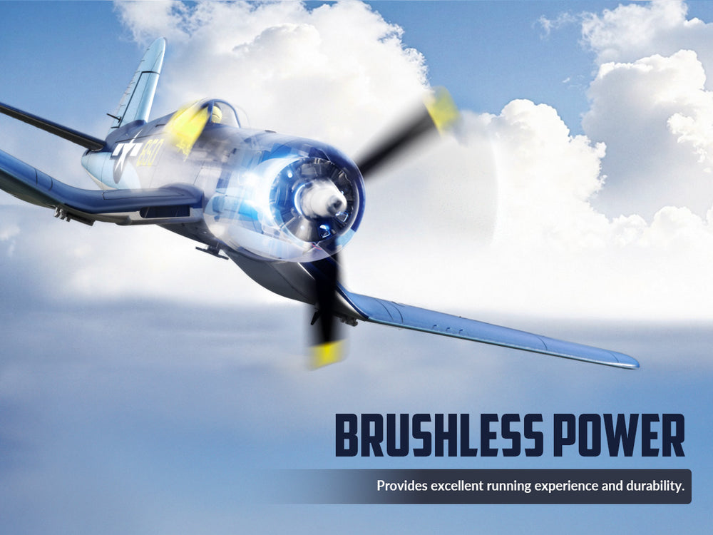 VOLANTEXRC ブラシレス RC 飛行機コルセア F4U - 500 ミリメートルリモートコントロール飛行機 RTF