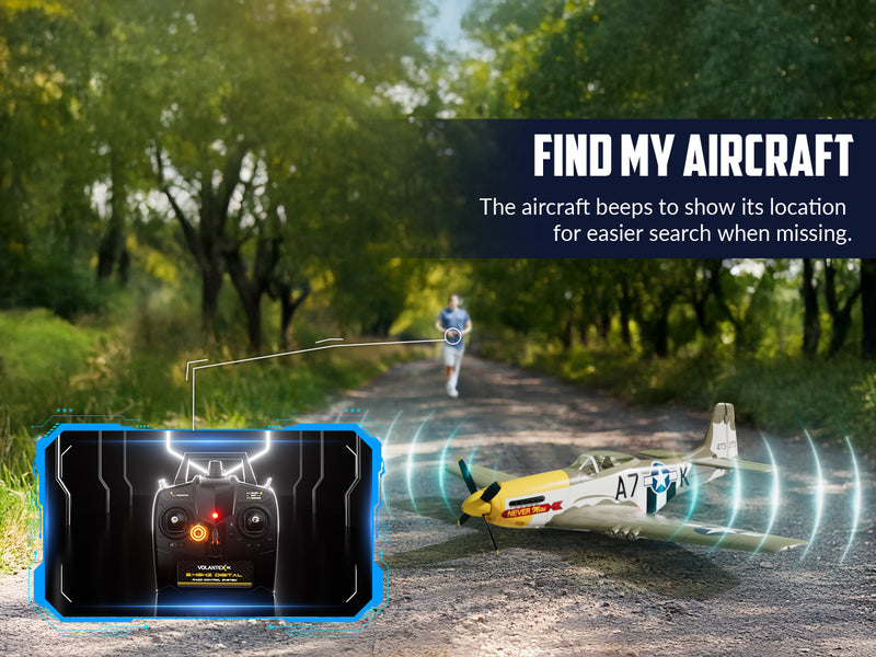 volantexrc 500mmマスタングP51ジャイロスタビライザー76802を備えたブラシレス