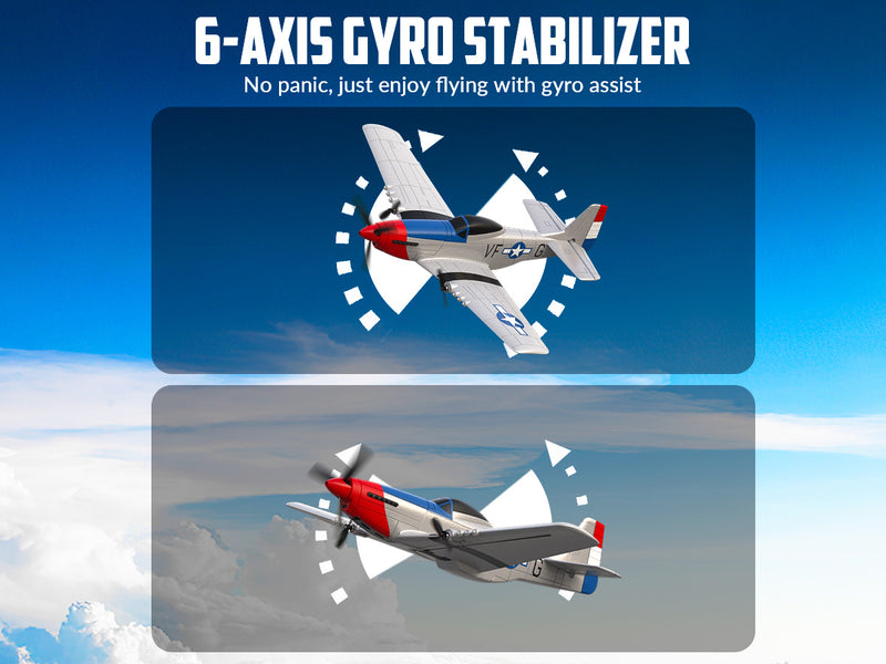 VOLANTEXRC P51 (RTF) 3CH 400mm 初心者向け (15.7インチ) 76207