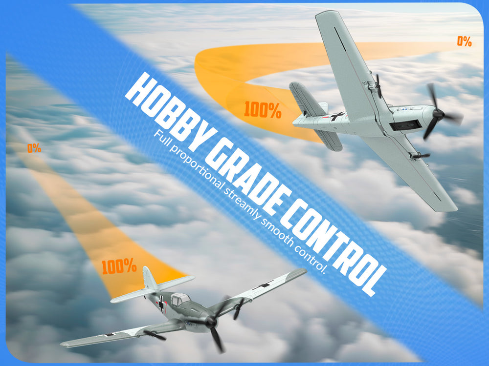 VOLANTEXRC BF109 RC プレーン (RTF) 3CH 400mm 初心者向け