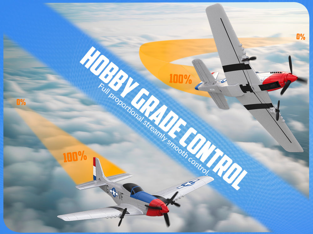 VOLANTEXRC P51 (RTF) 3CH 400mm 初心者向け (15.7インチ) 76207