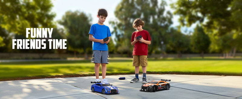 RACENT 1:16 RC ドリフトカー 4WD 18KM/H、バッテリー 2 本、スポーツモデルおもちゃの車両、子供、男の子、大人用