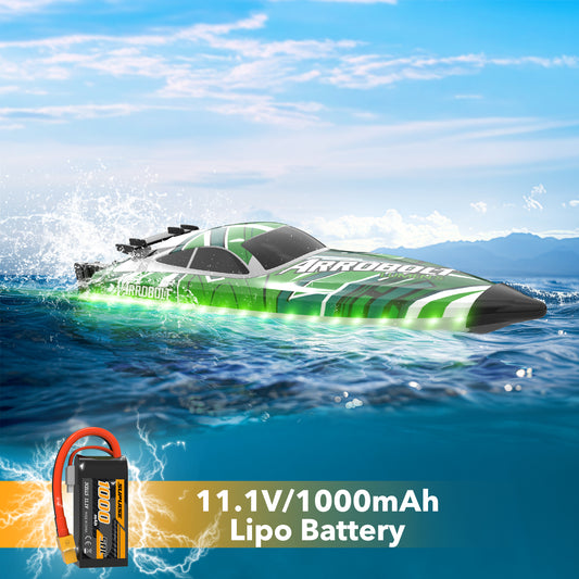 VOLANTEXRC Arrobolt Lumen S ブラシレス 35+MPH フル プロポーショナル ボート グリーン (79706)