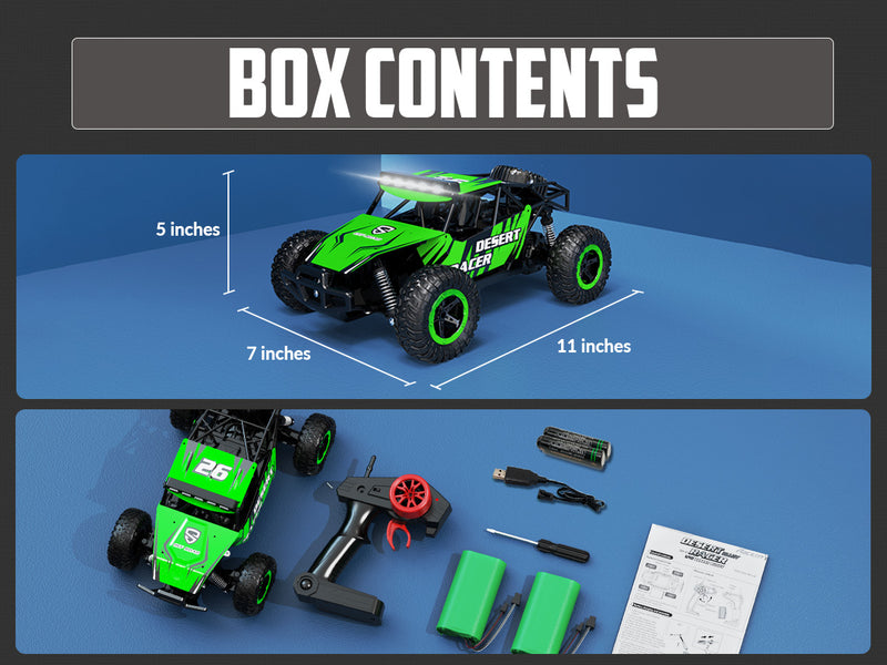 VOLANTEXRC1/16スケール4WD10MPH高速オールテレーンRCモンスタートラック（子供または大人、男の子または女の子向け）