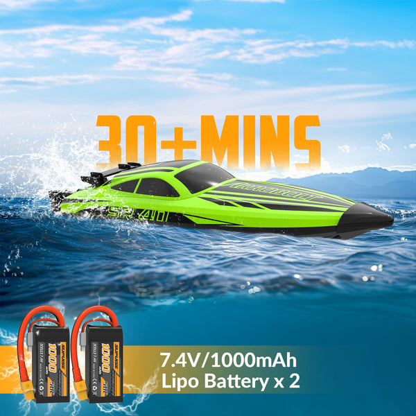 VOLANTEXRC Green SR40 Brushless 30+MPH RC Boat (79705)