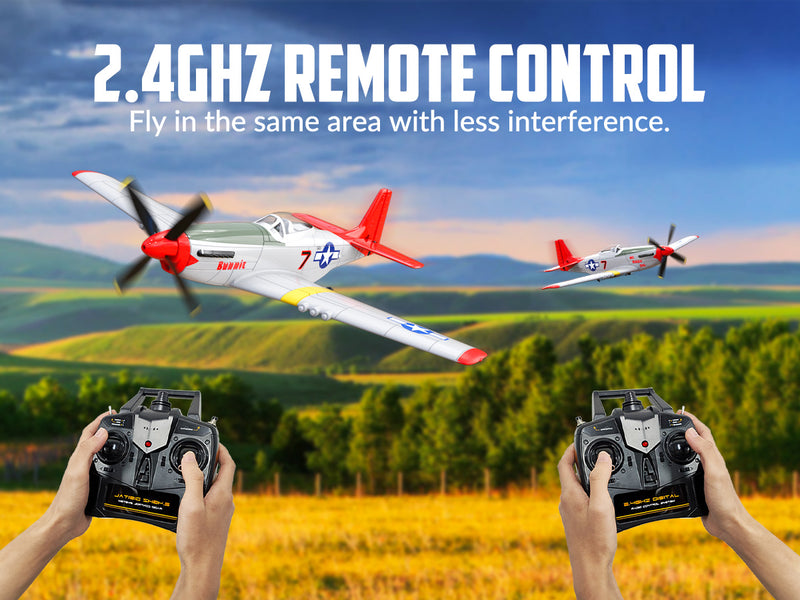 VOLANTEXRC マスタング P51 レッド(RTF) 4CH 400mm 初心者向け (15.7'') 76105