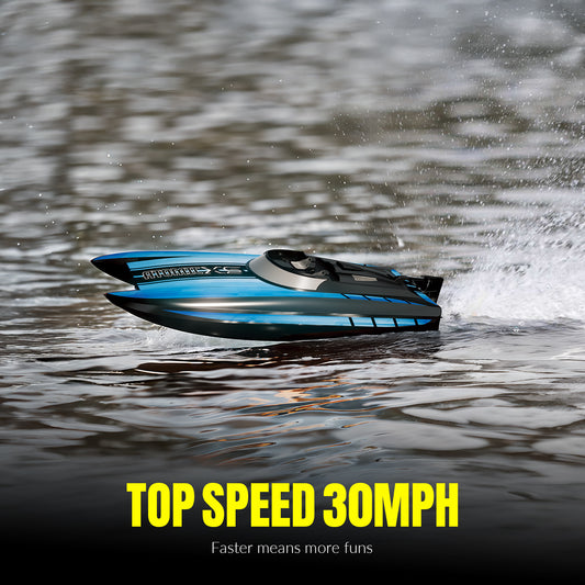 VOLANTEXRC Atomic XS 79505 Blue RC Boat - 30MPH Pool Racer