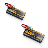 ラジコン飛行機 500mm P51 Mustang 76802用7.4V 400MAH Lipo JST プラグ バッテリー（2個）