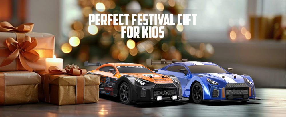 RACENT 1:16 RC ドリフトカー 4WD 18KM/H、バッテリー 2 本、スポーツモデルおもちゃの車両、子供、男の子、大人用