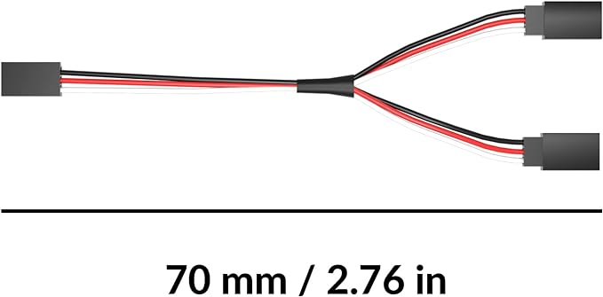 3 Pieces Servo Extension Cable Female to Male Connectors-EXHOBBY LIMITED.