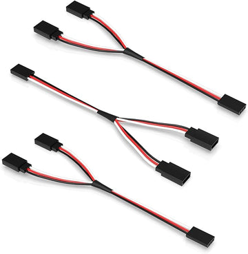 3 Pieces Servo Extension Cable Female to Male Connectors-EXHOBBY LIMITED.