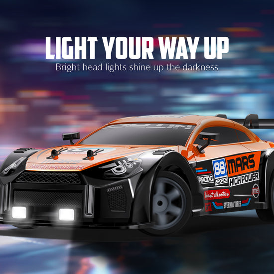 RACENT 1:16 RC Drift Car 4WD 18KM/H, 2 Batteries, Sport Model Toys Vehicle for Kids, Boys, Adults-EXHOBBY LIMITED.