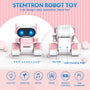 STEMTRON Rechargeable RC Robot Toys with Auto Demo, Dance Moves, Music for Kids (Pink)