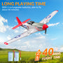 VOLANTEXRC P-51D Mustang 4-Chビギナー飛行機（Xpilotスタビライザー付き）-ワンキー曲技飛行（761-5）RTF