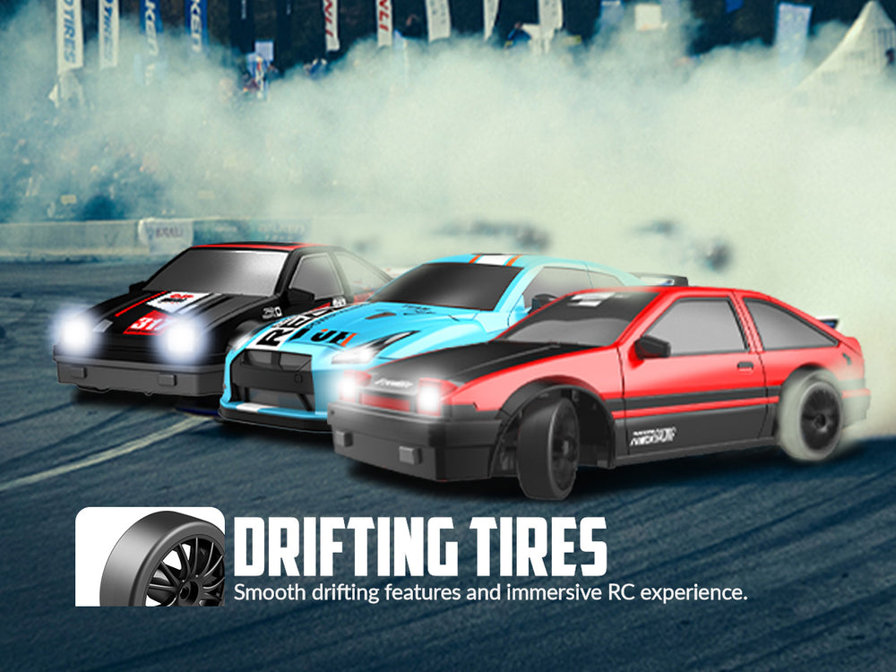 RACENT Zoom Master: 1:24 4WD, 10MPH, LED, Drift Ready