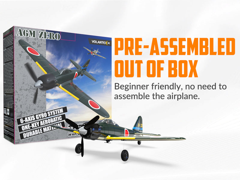 VOLANTEXRC ゼロ (RTF) 4CH 400mm ジャイロ付き (15.7 インチ) 76115