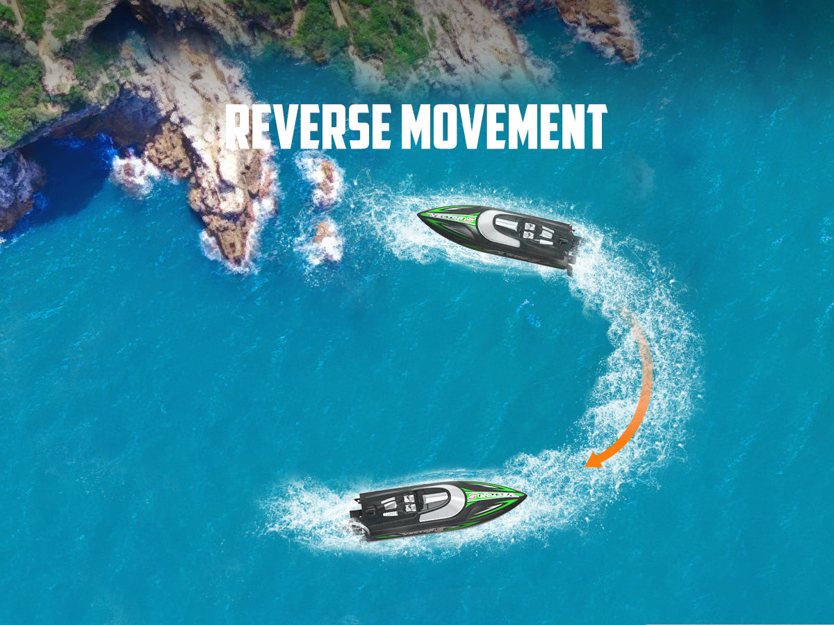 VOLANTEXRC Vector Sプールと湖用のセルフライティングとリバース機能を備えた高速RCボート（797-4ブラッシュド＆ブラシレス）