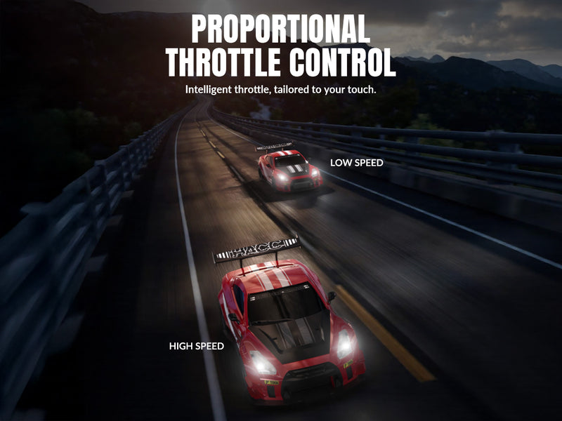 Racent 1:20 RCドリフトカー4WD、2つのバッテリー、デュアルモーターレッド