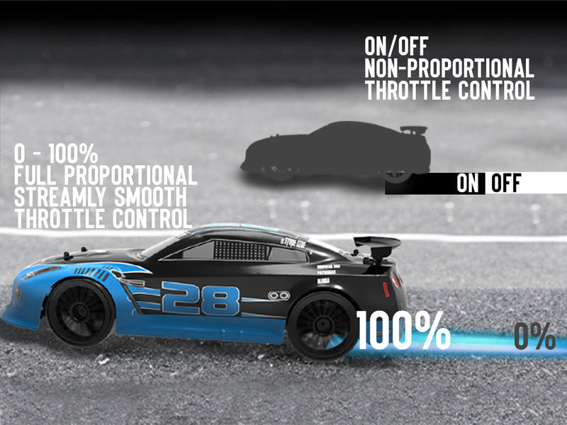 VOLANTEXRC 1:14スケール高速リモートコントロールスポーツレーシングドリフトカーRTR、LEDライト付き