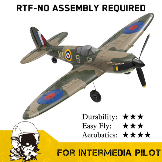 VOLANTEXRC スピットファイア (RTF) 4CH 400mm 初心者向け (15.7インチ) 76112