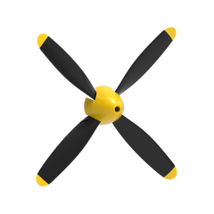 2sets Propeller Full Set for P51 Mustang V2 (761-5 Blue)