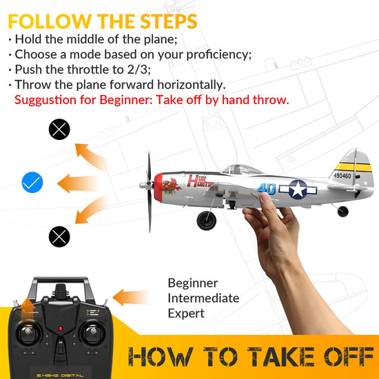 VOLANTEXRC P47 Thunderbolt (76116) PNP without Radio, Battery & Charger-EXHOBBY LIMITED.