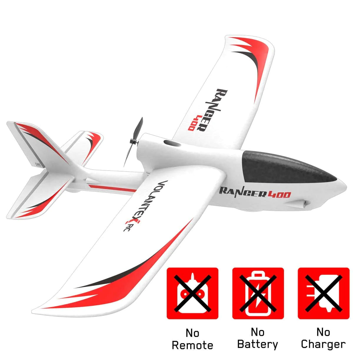 VOLANTEXRC Ranger400RC練習機Xpilot6-AXISジャイロシステム初心者向けの飛行が簡単パークフライヤーrcグライダー（761-6）RTF