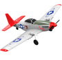 VOLANTEXRC P-51D Mustang 4-Chビギナー飛行機（Xpilotスタビライザー付き）-ワンキー曲技飛行（761-5）RTF