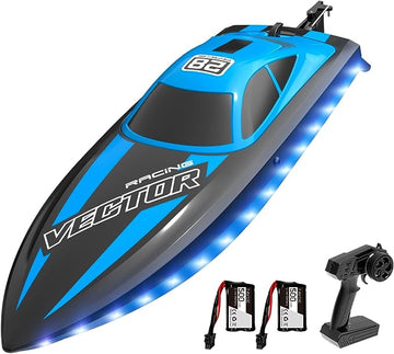 VOLANTEXRC Vector Lumen RC Toy Boat 20mph Fast for Kids Pools Lakes LED Lights Fun Toys-EXHOBBY LIMITED.