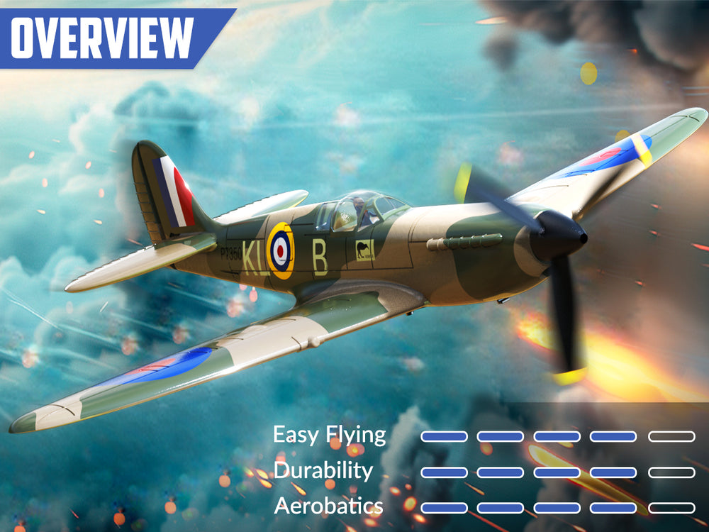 VOLANTEXRC P-51D Mustang 4-Chビギナー飛行機（Xpilotスタビライザー付き）-ワンキー曲技飛行（761-5）RTF