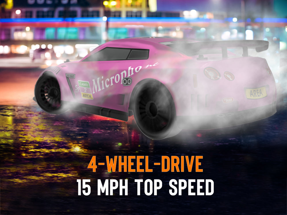 VOLANTEXRC 1:14スケール高速リモートコントロールスポーツレーシングドリフトカーRTR、LEDライト付き