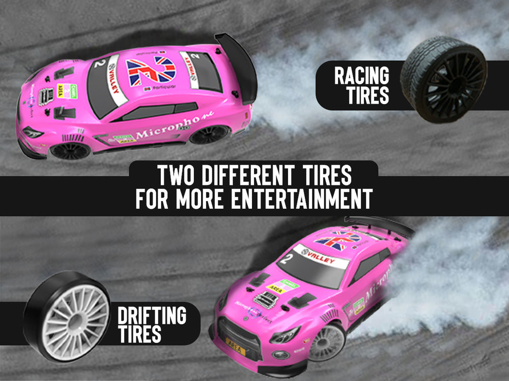 VOLANTEXRC 1:14スケール高速リモートコントロールスポーツレーシングドリフトカーRTR、LEDライト付き