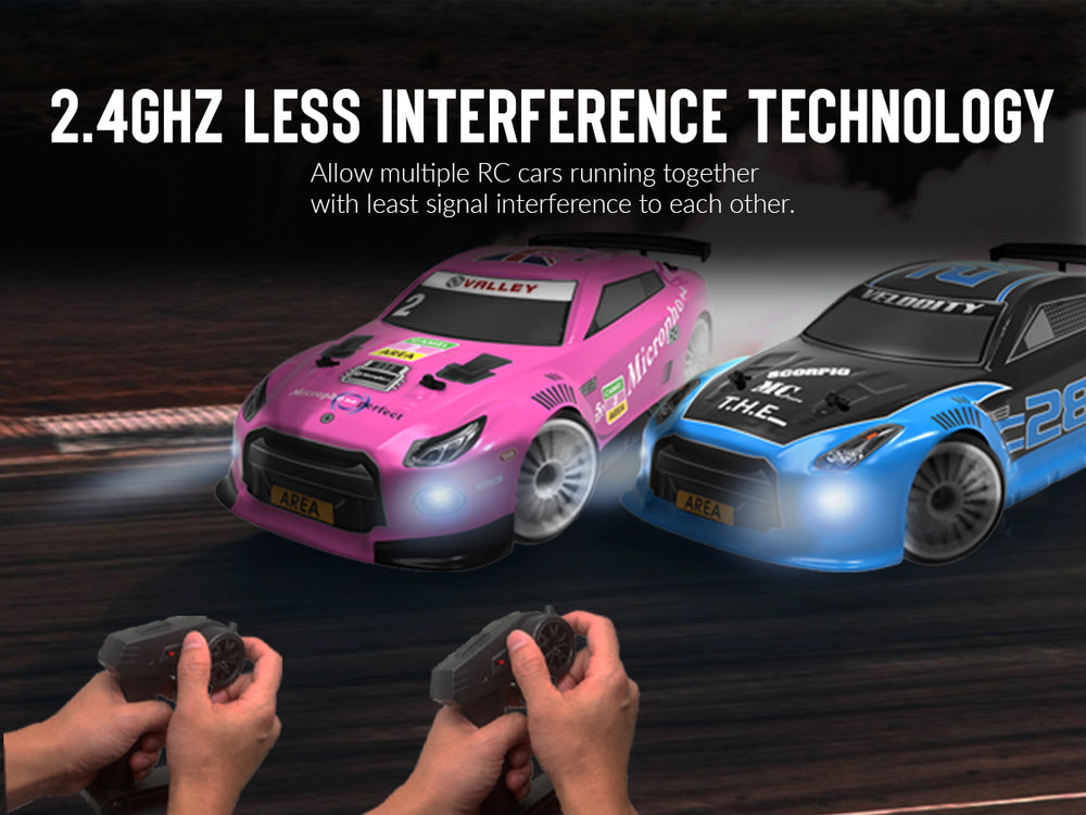 VOLANTEXRC 1:14スケール高速リモートコントロールスポーツレーシングドリフトカーRTR、LEDライト付き