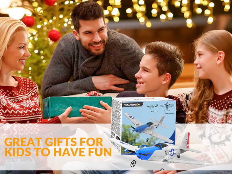 VOLANTEXRC P51D マスタング (RTF) 2CH 400mm 子供用 初心者向け (15.7'') 76203