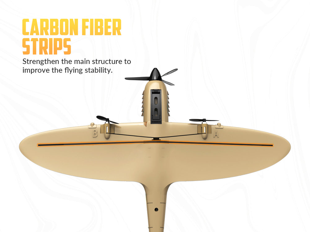 VOLANTEXRC 76205 スピットファイア RC 飛行機 RTF - 400mm 3CH WWII ウォーバード XPilot ジャイロ スタビライザー付き