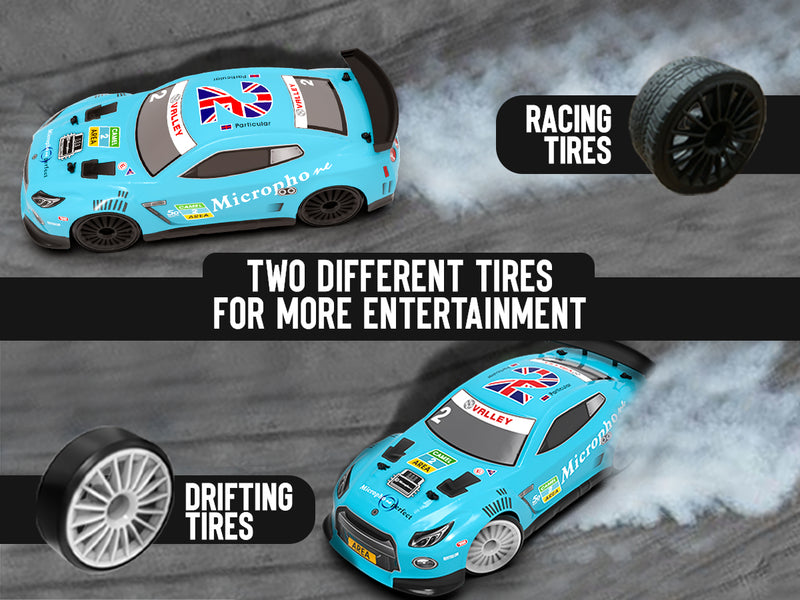 VOLANTEXRC 1:14スケール高速リモートコントロールスポーツレーシングドリフトカーRTR、LEDライト付き