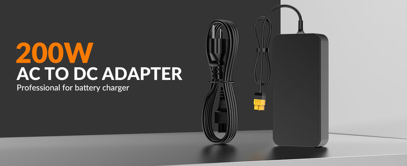 SUPULSE ADP200 200W XT60 Plug Power Adapter 19.5V Output AC 100-240V 50/60Hz for Planes