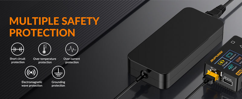 SUPULSE ADP200 200W XT60 Plug Power Adapter 19.5V Output AC 100-240V 50/60Hz for Planes