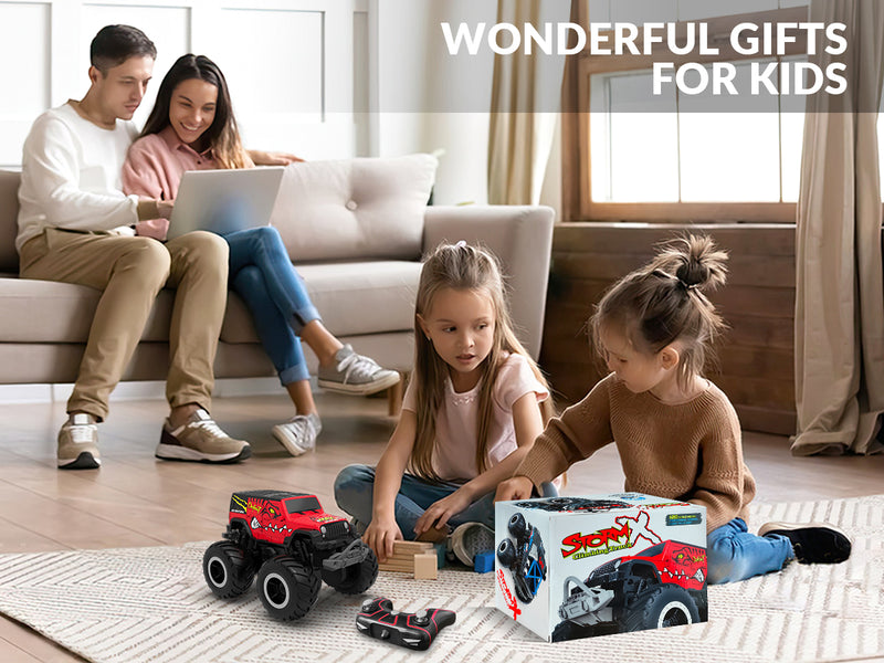 STEMTRON Amphibious (RTR) 1:20 Monster Truck Red For 3-8 Year Kids 917RB2