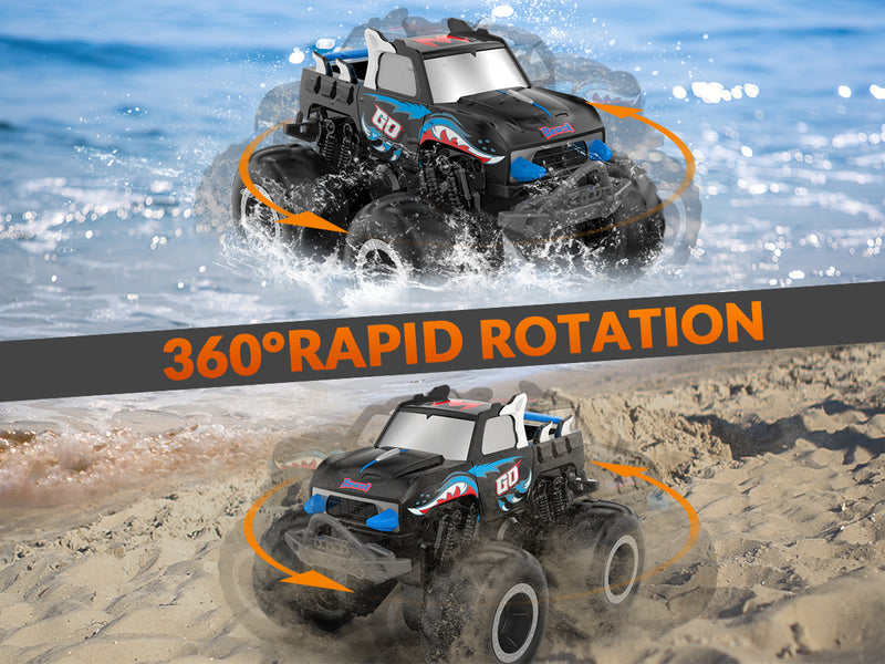 STEMTRON Amphibious (RTR) 1:20 Monster Truck Blue For 3-8 Year Kids 916BB2