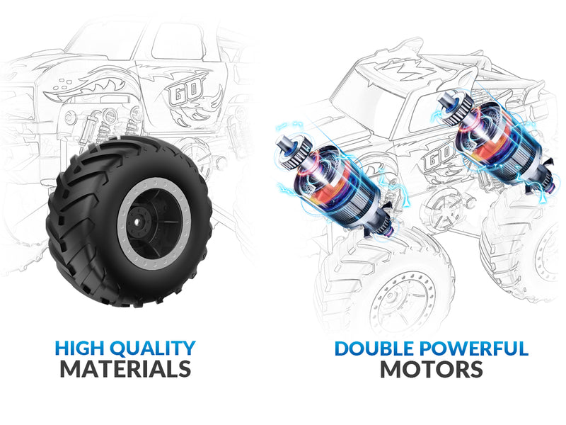 STEMTRON Amphibious (RTR) 1:20 Monster Truck Blue For 3-8 Year Kids 916BB2