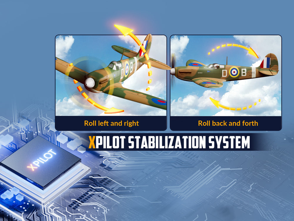 VOLANTEXRC 500MM Spitfire 4CH Brushless High Speed 76805