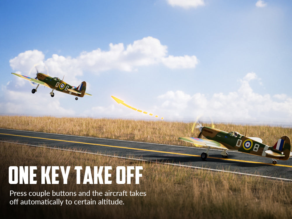 VOLANTEXRC 500MM Spitfire 4CH Brushless High Speed 76805