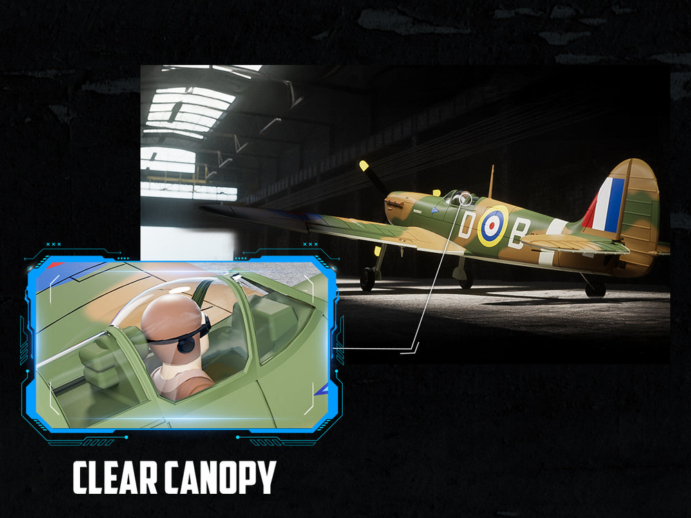 VOLANTEXRC 500MM Spitfire 4CH Brushless High Speed 76805