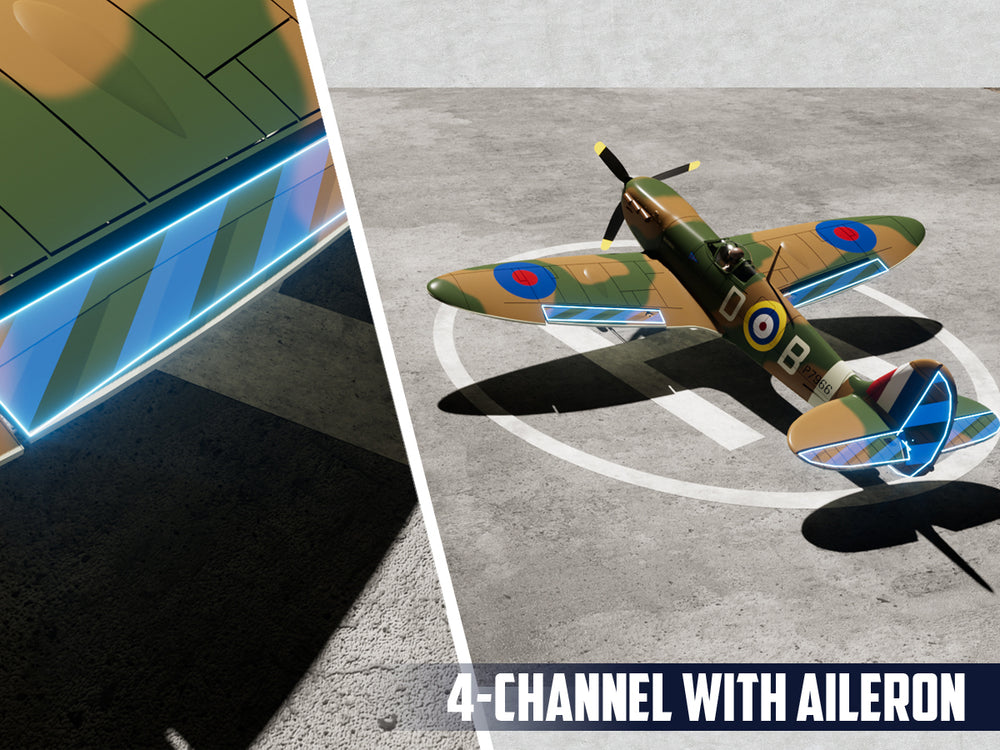 VOLANTEXRC 500MM Spitfire 4CH Brushless High Speed 76805